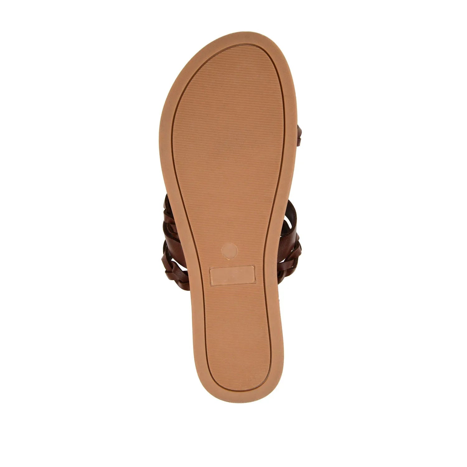 Colette Slide Sandals in Vegan Leather - Brown
