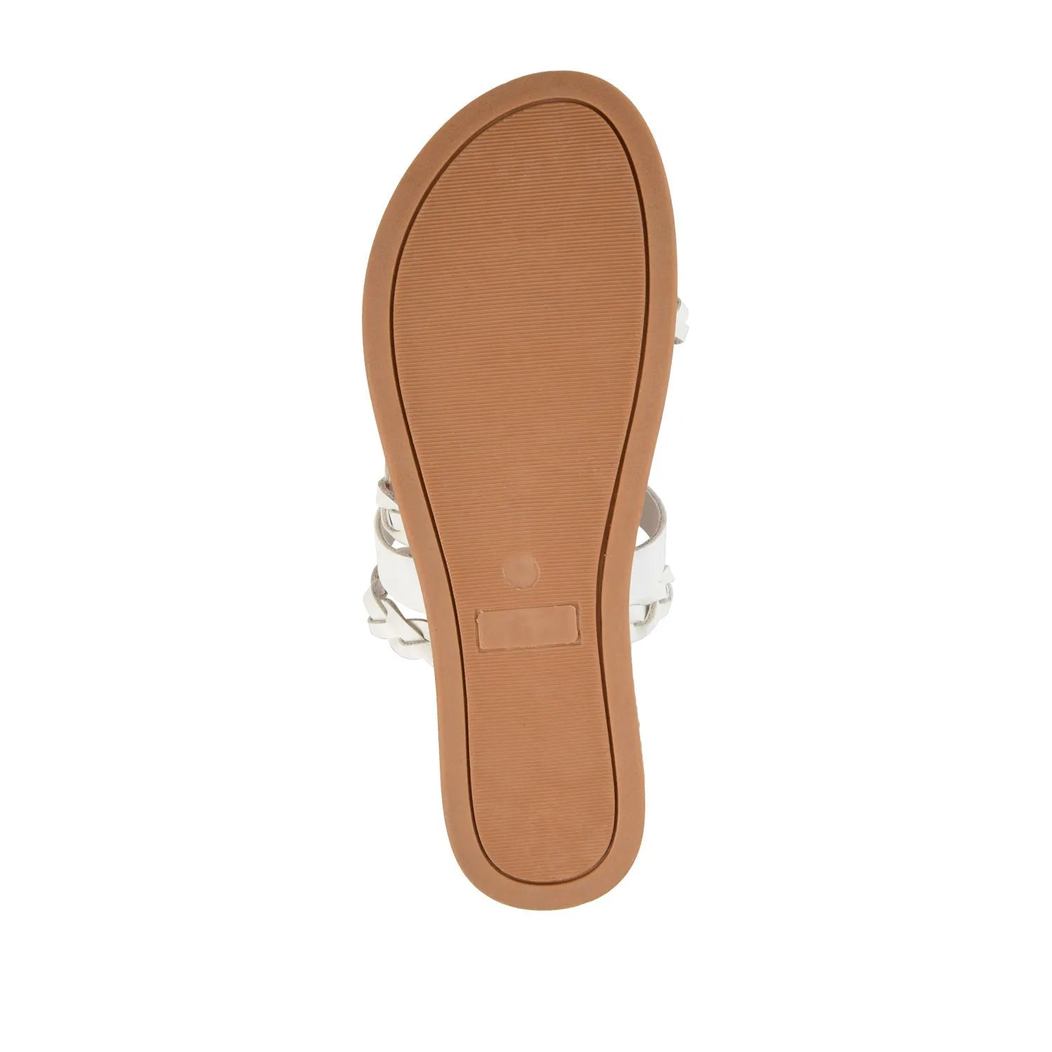 COLETTE SLIDE SANDALS IN VEGAN LEATHER - White