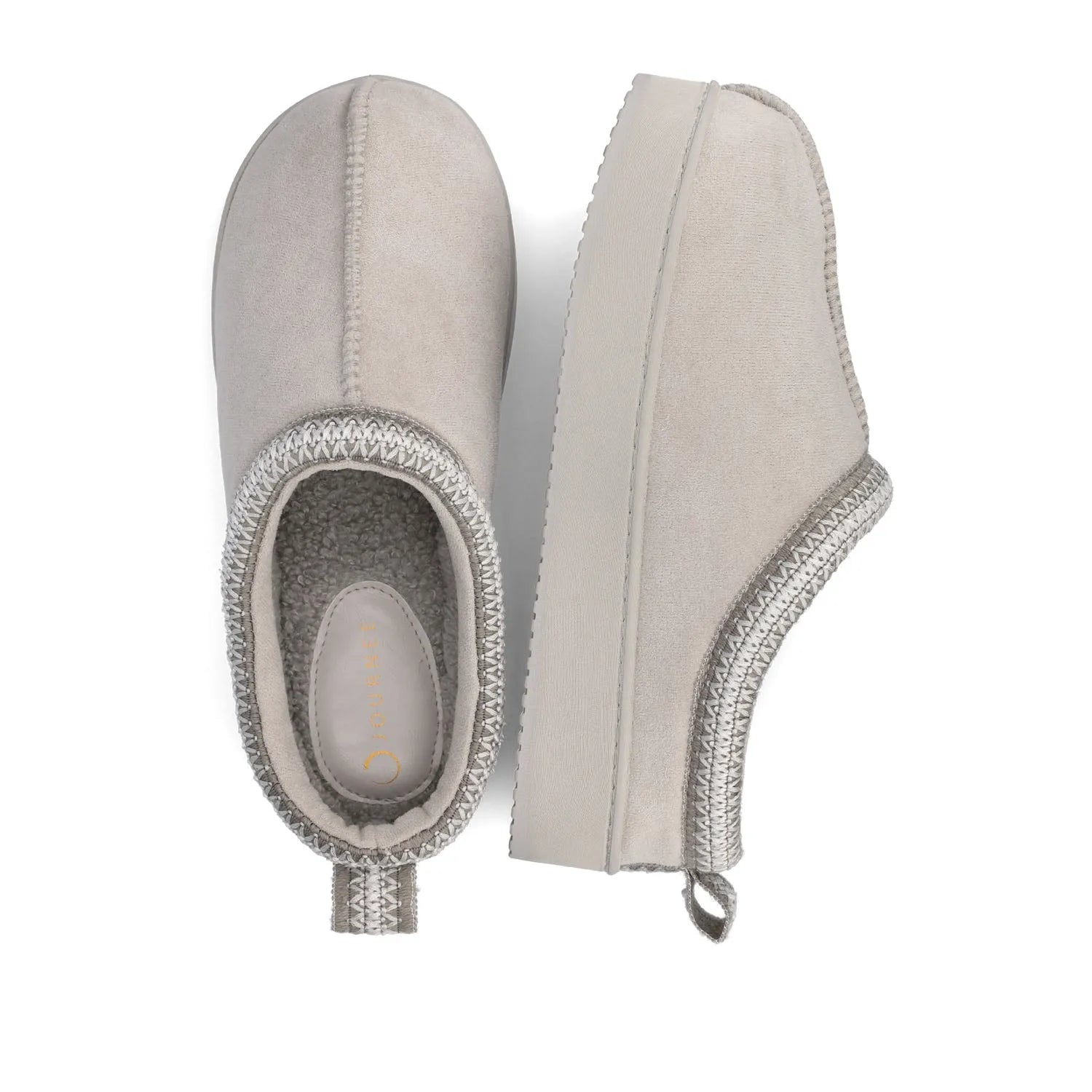 Grey Faux Suede