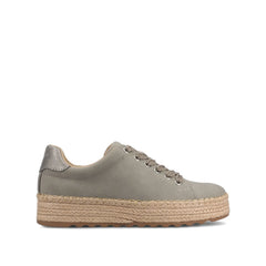 COSIMA Espadrille Sneakers in Greige and Pewter