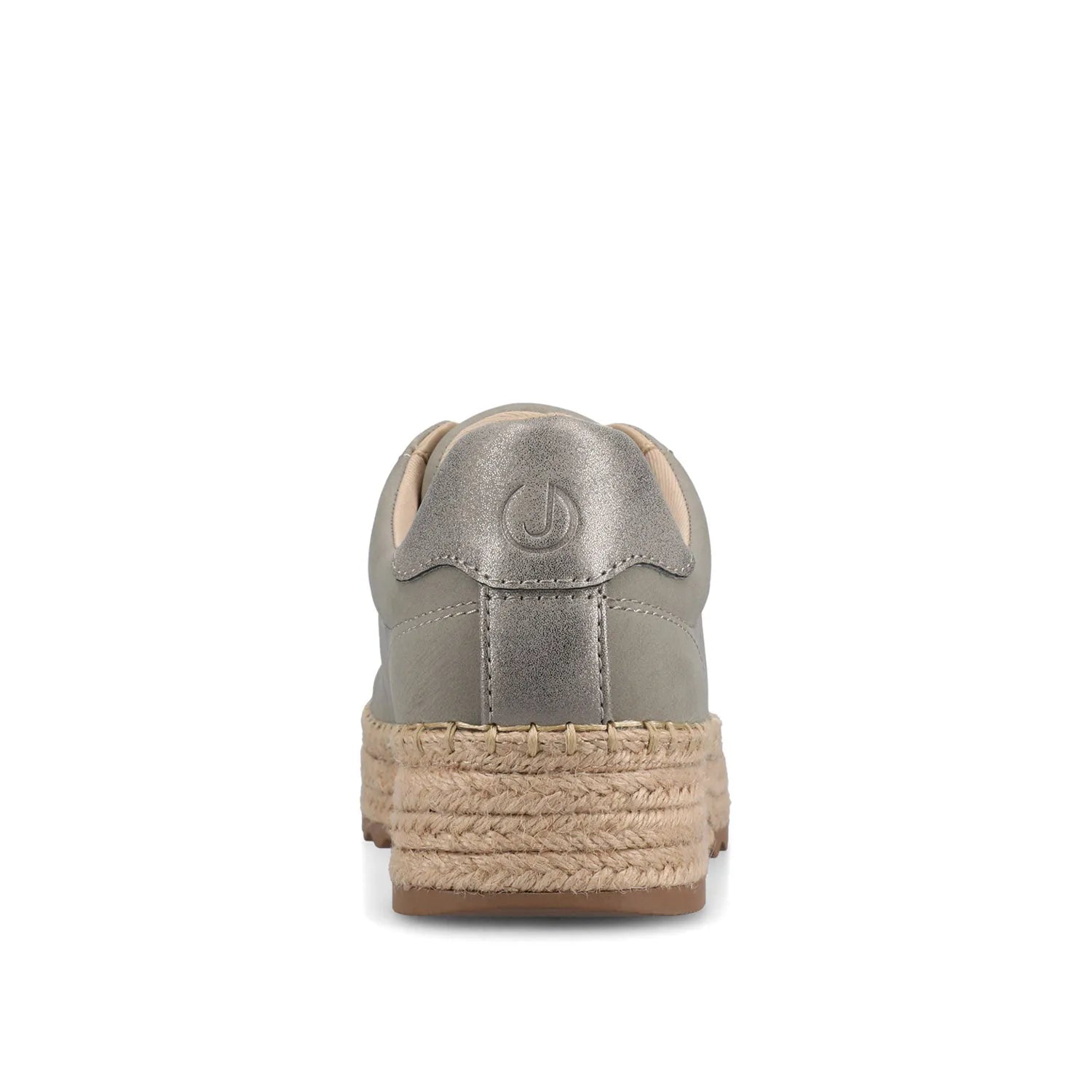 COSIMA Espadrille Sneakers in Greige and Pewter