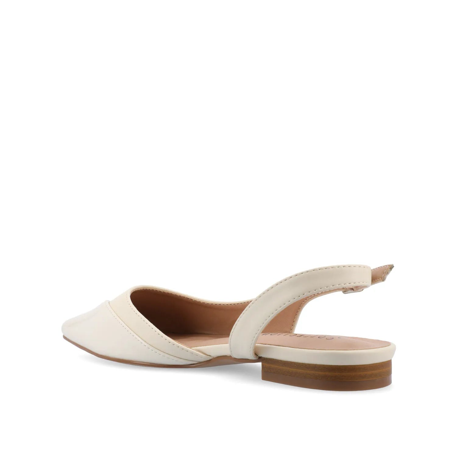 Daphnne Ballet Flats in Tweed Fabric - Wide Width (Ivory)