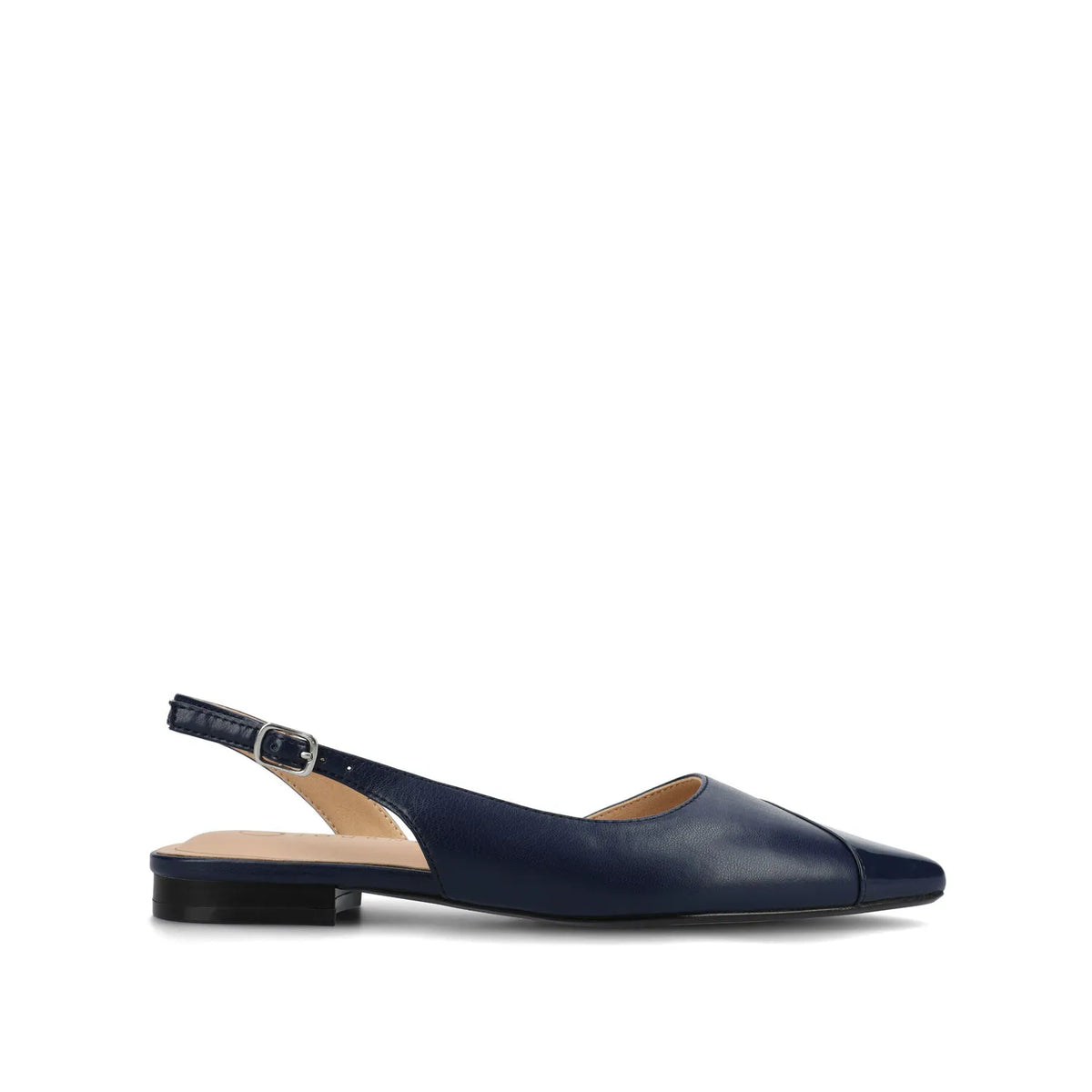 Daphne Ballet Flats in Navy Nubuck Tweed