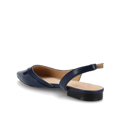 Daphne Ballet Flats in Navy Nubuck Tweed