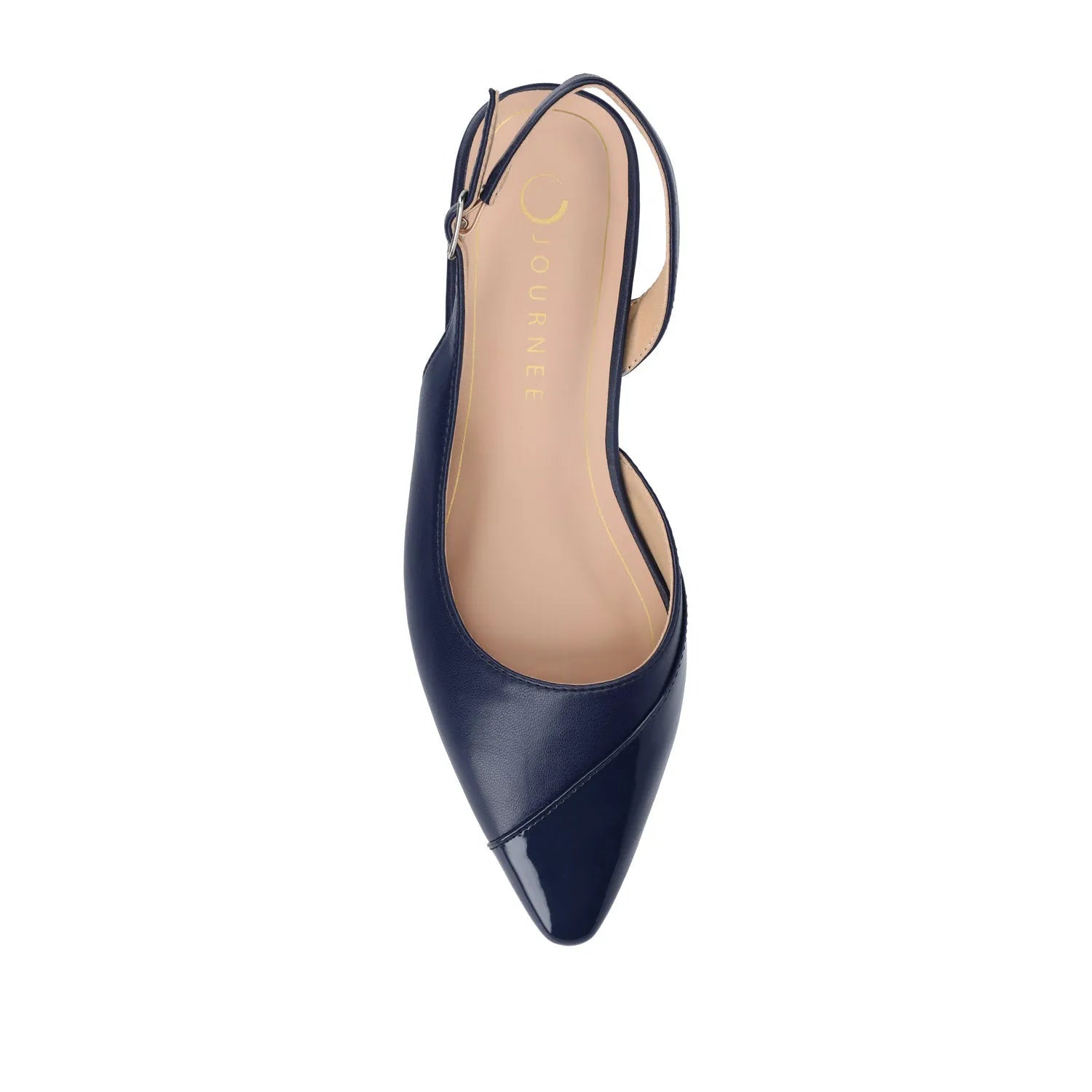 Daphne Ballet Flats in Navy Nubuck Tweed