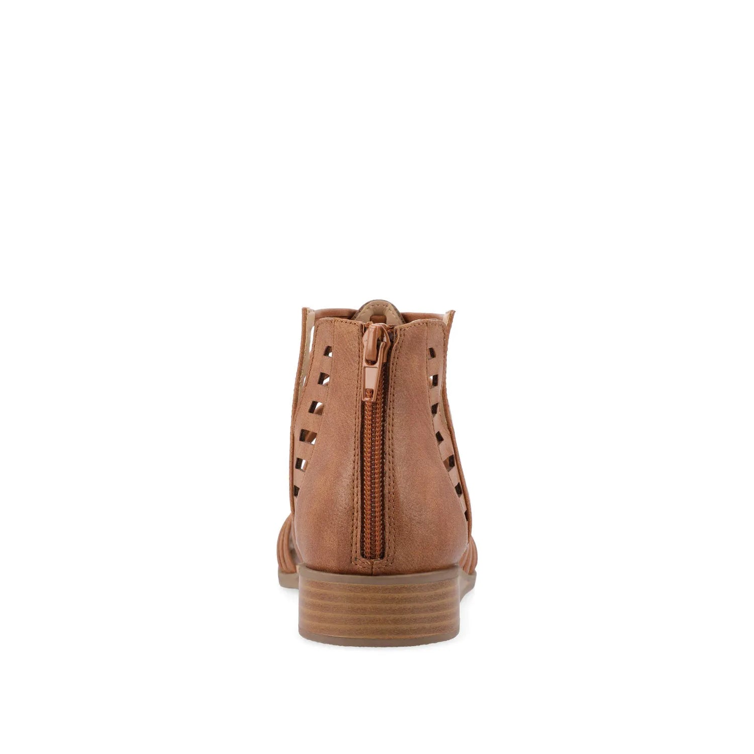 Delilah Vegan Leather Gladiator Sandals in Brown