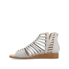 Delilah Wide Gladiator Sandals in Grey