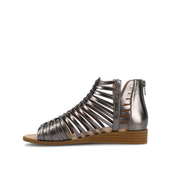 Delilah Gladiator Sandals in Statement Wide - Pewter