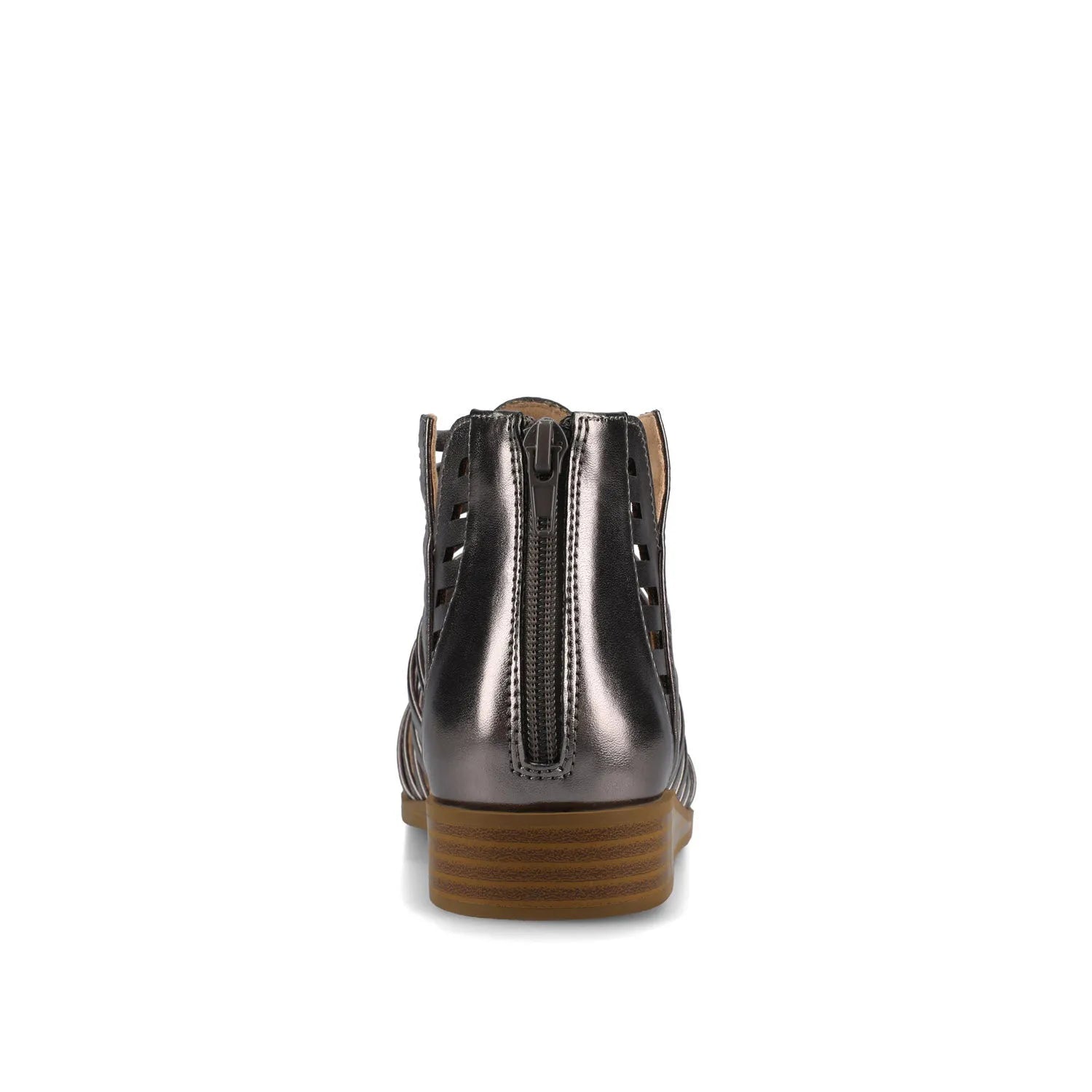 Delilah Gladiator Sandals in Statement Wide - Pewter