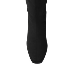 Black  Faux Suede