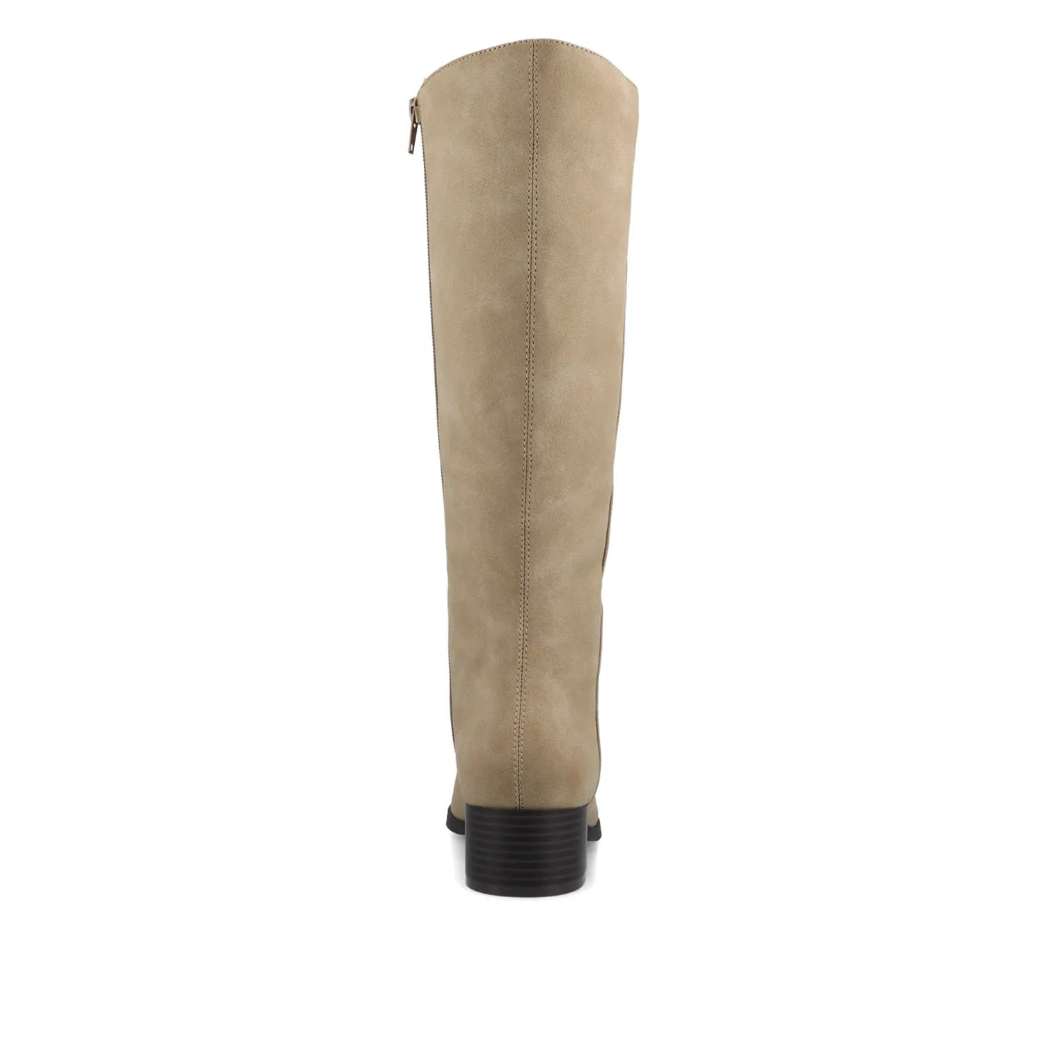 DEVRI Knee High Boots in Vegan Leather - Greige