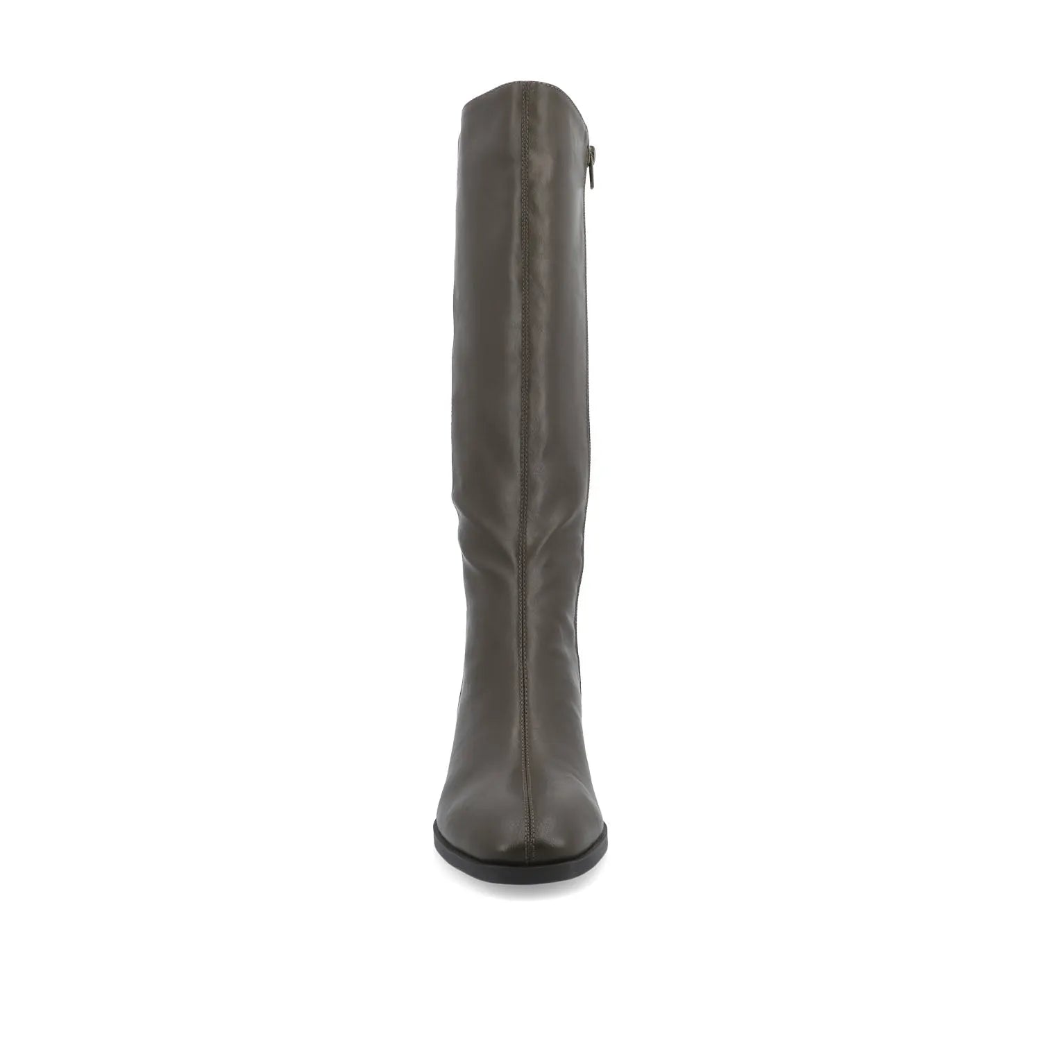 DEVRI Knee-High Boots in Vegan Leather - Olive