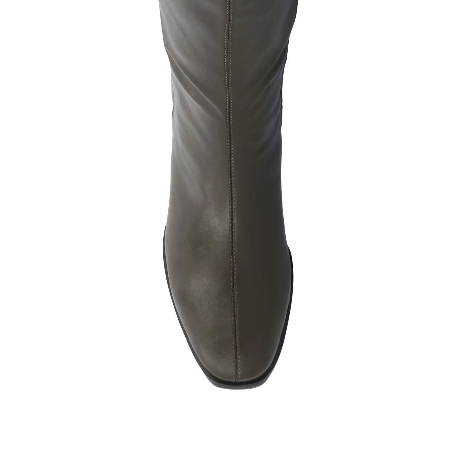 DEVRI Knee-High Boots in Vegan Leather - Olive