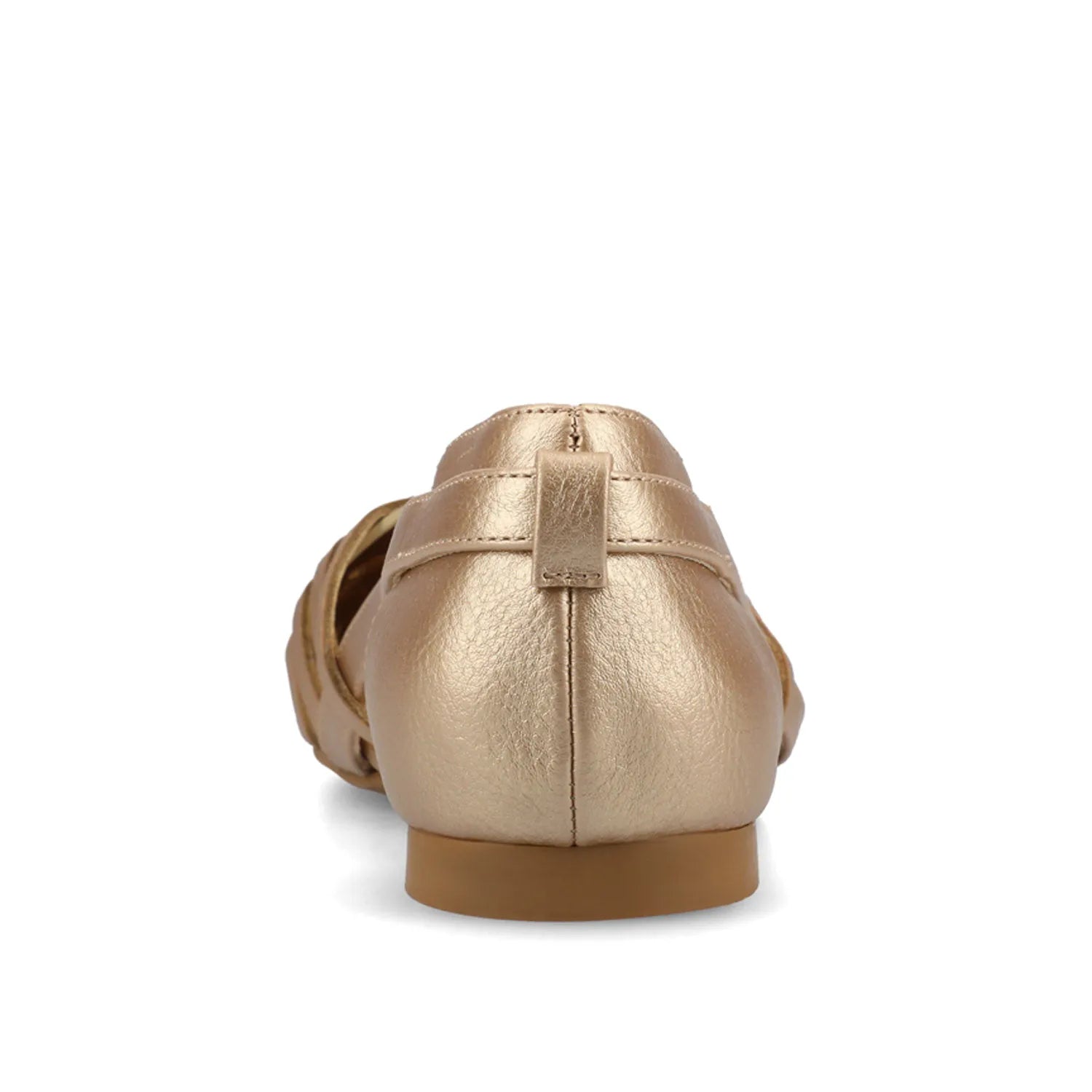 EKKO Woven Flats in Statement Wide - Champagne