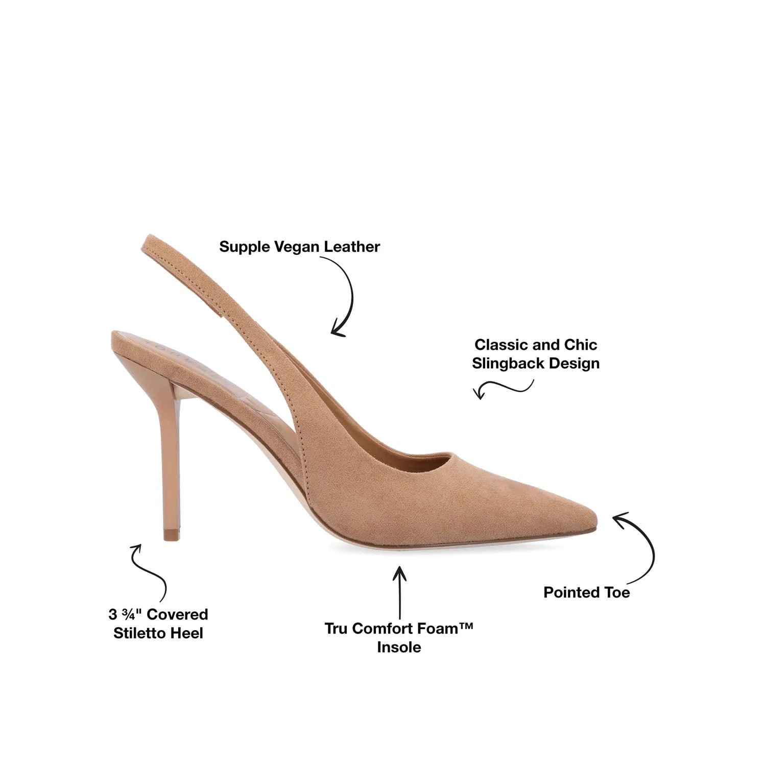 Tan Faux Suede