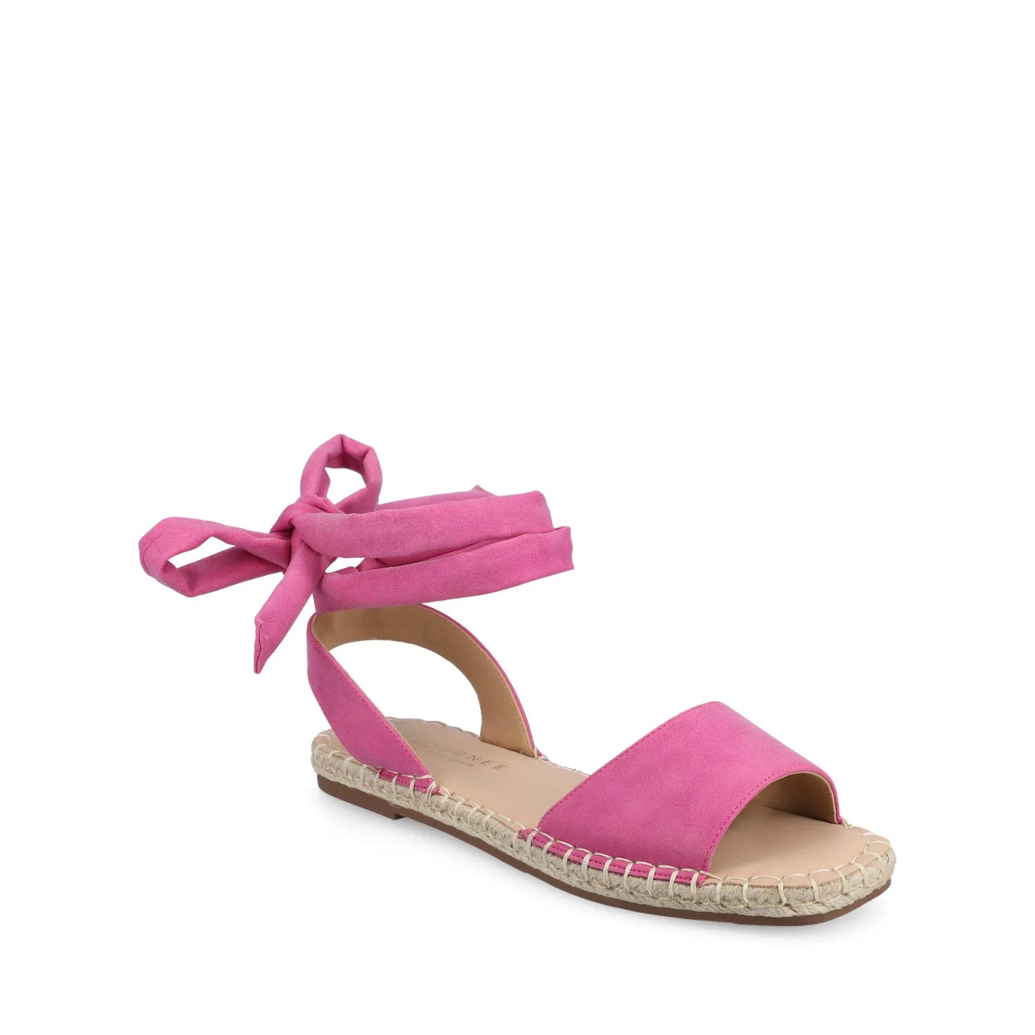 Emelie Multi Strap Espadrille Sandals in Hot Pink