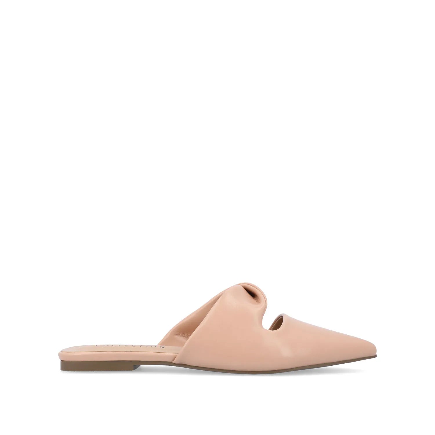ENNISS MULE FLATS IN VEGAN LEATHER - Blush
