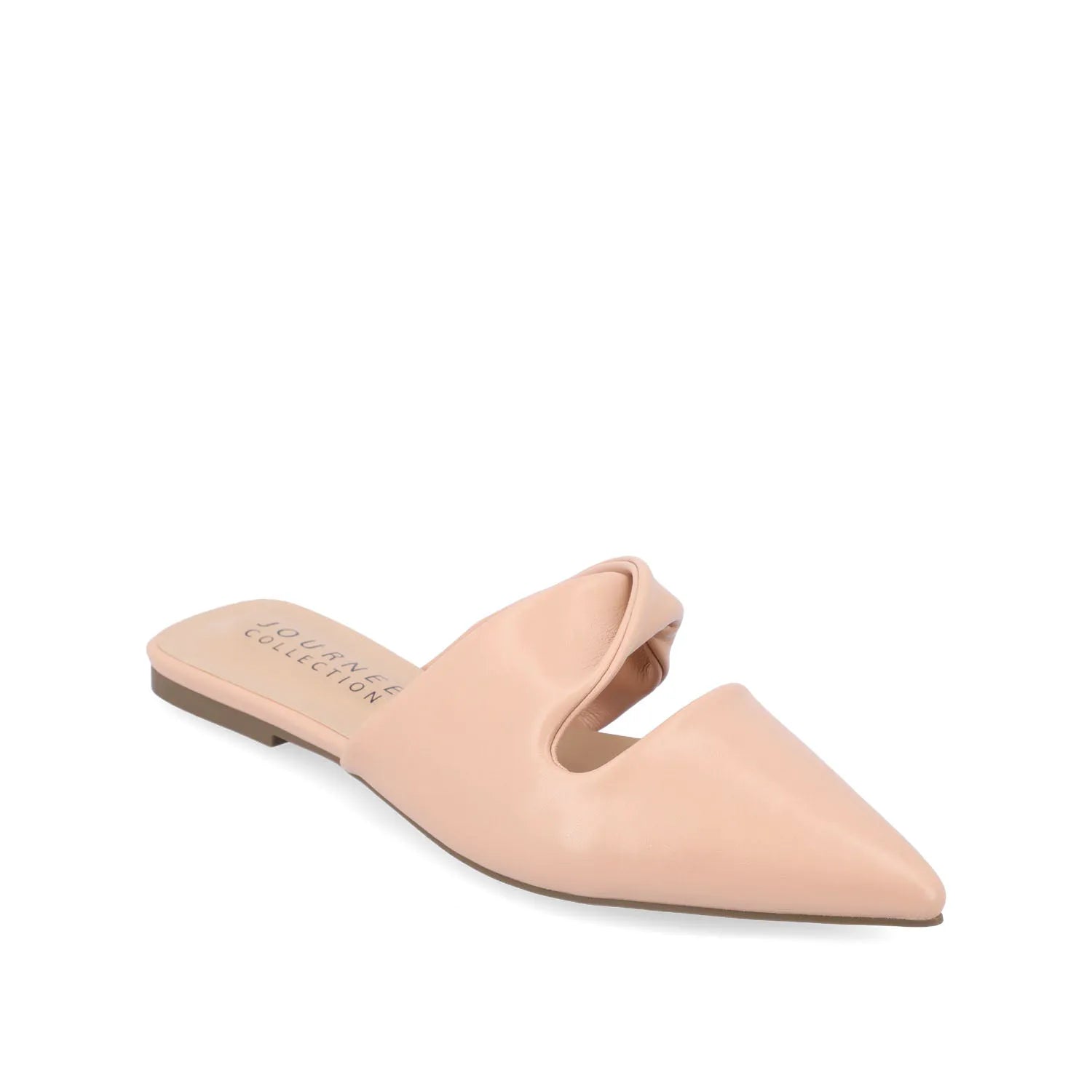 ENNISS MULE FLATS IN VEGAN LEATHER - Blush