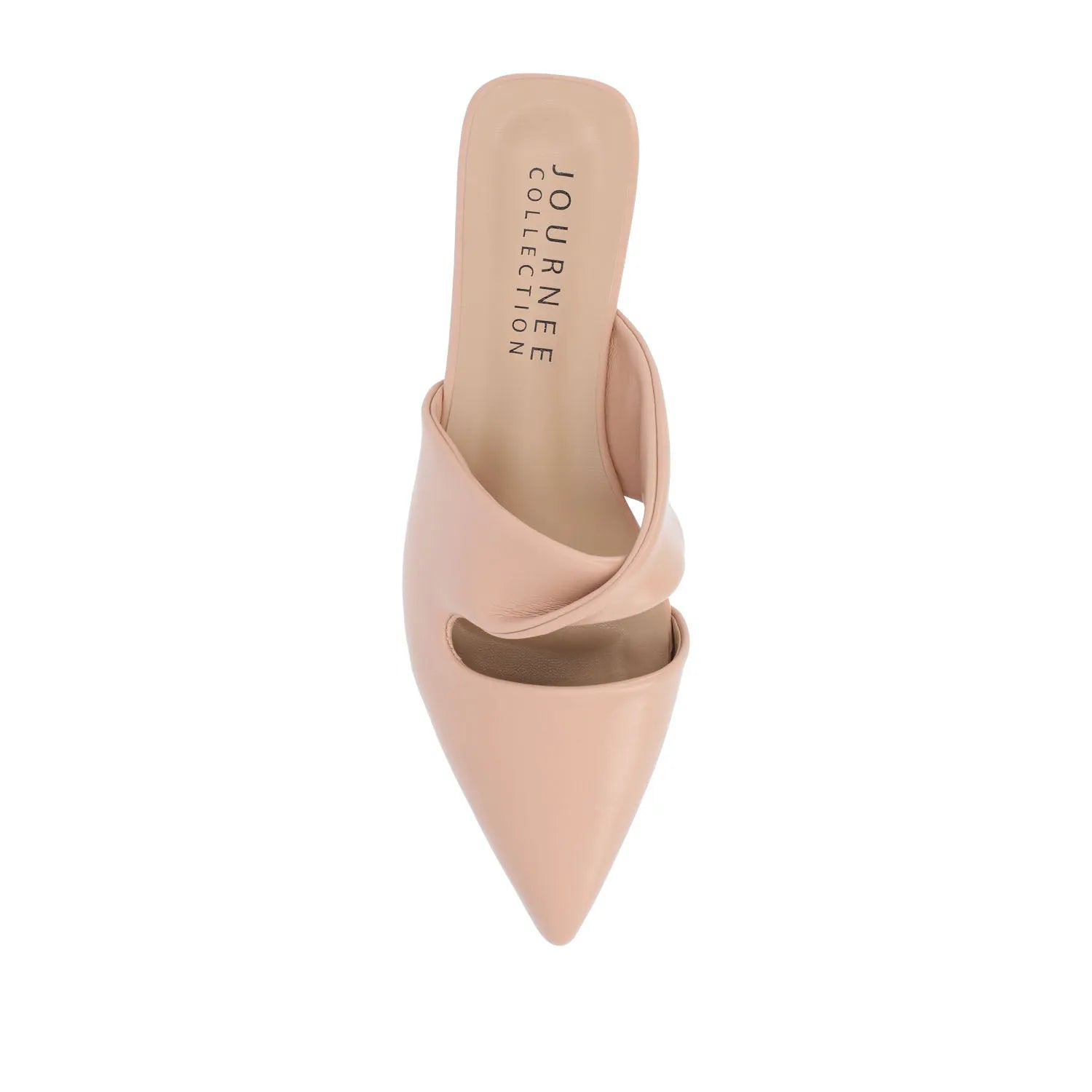 ENNISS MULE FLATS IN VEGAN LEATHER - Blush