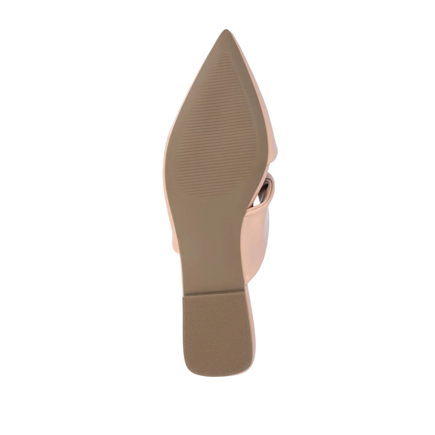 ENNISS MULE FLATS IN VEGAN LEATHER - Blush