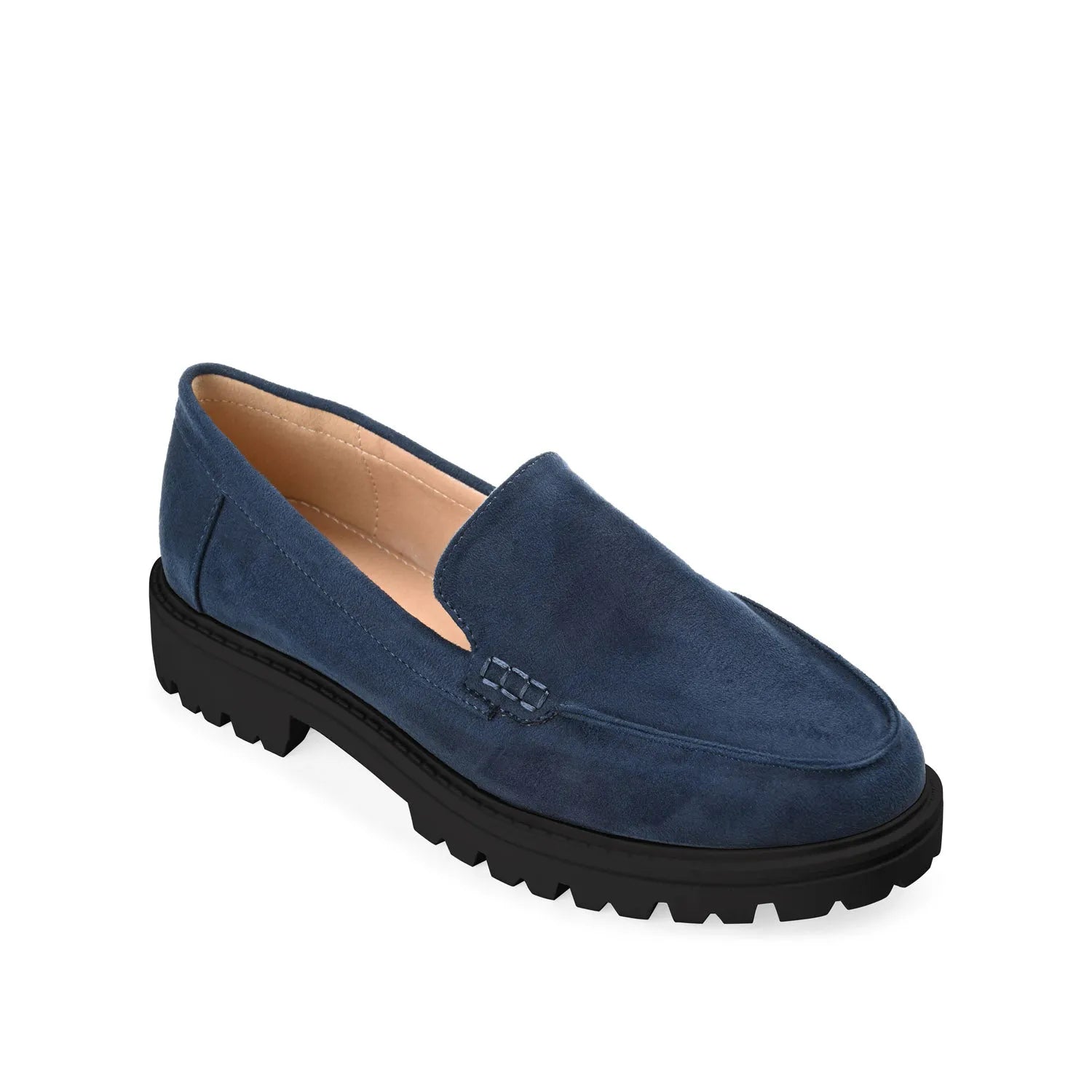 Navy Faux Suede