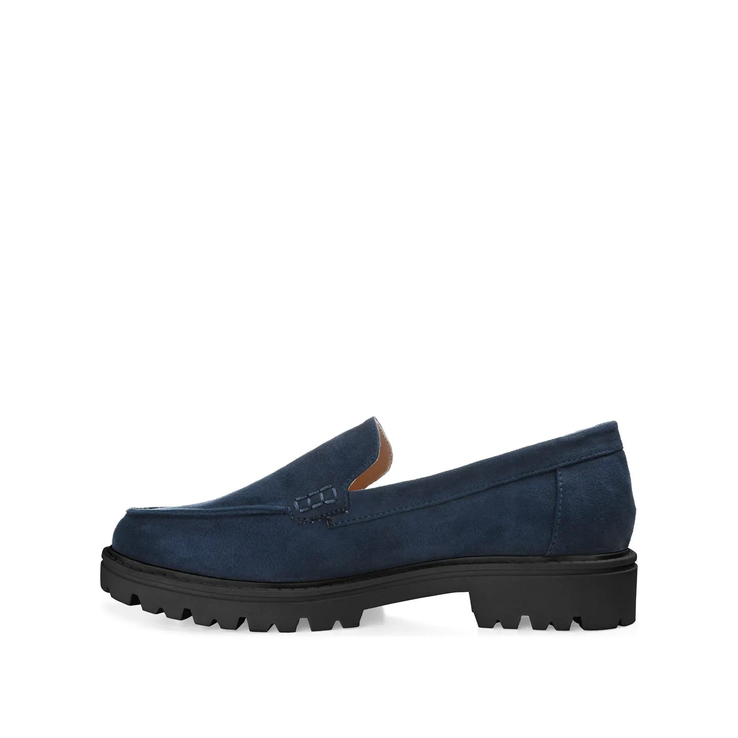 Navy Faux Suede