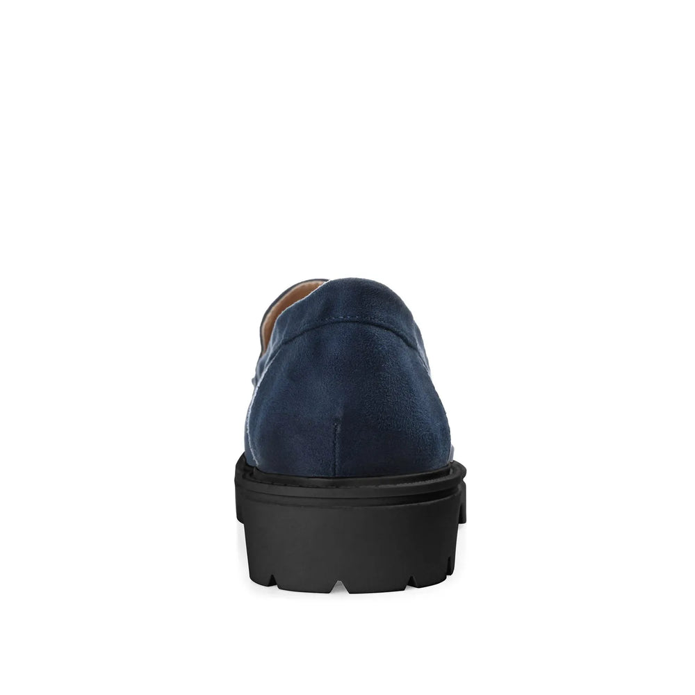 Navy Faux Suede