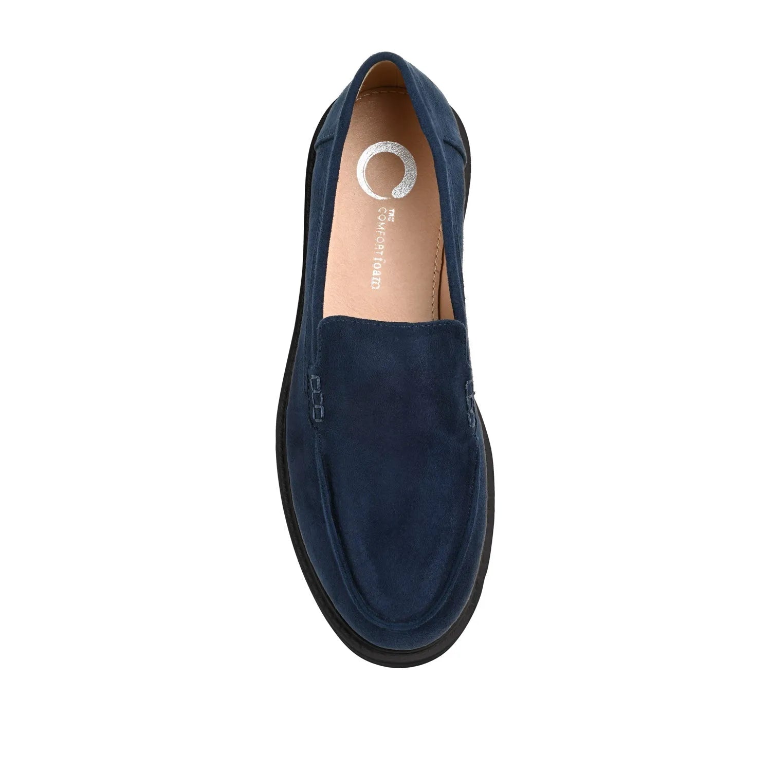 Navy Faux Suede