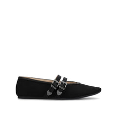 FLORENE MARY JANE WESTERN FLATS - Black