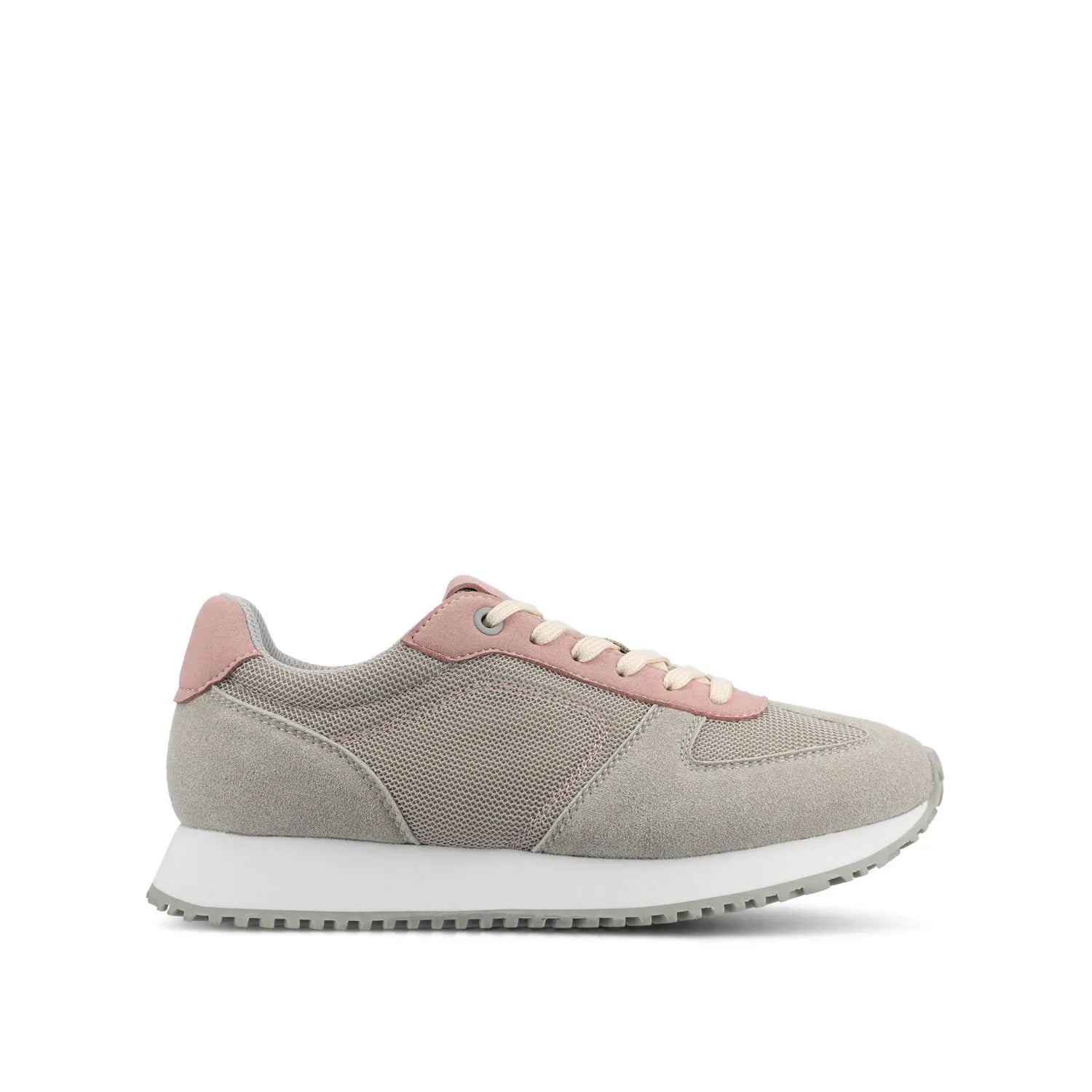 Flow Casual Lace-Up Sneakers - Light Grey