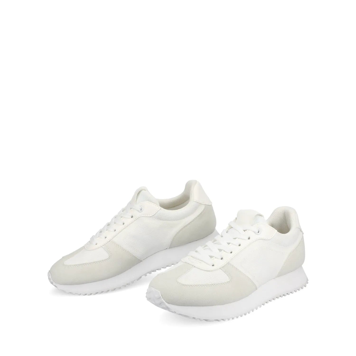 Flow Casual Lace-Up Sneakers - White