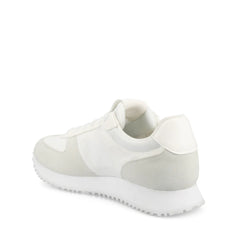 Flow Casual Lace-Up Sneakers - White