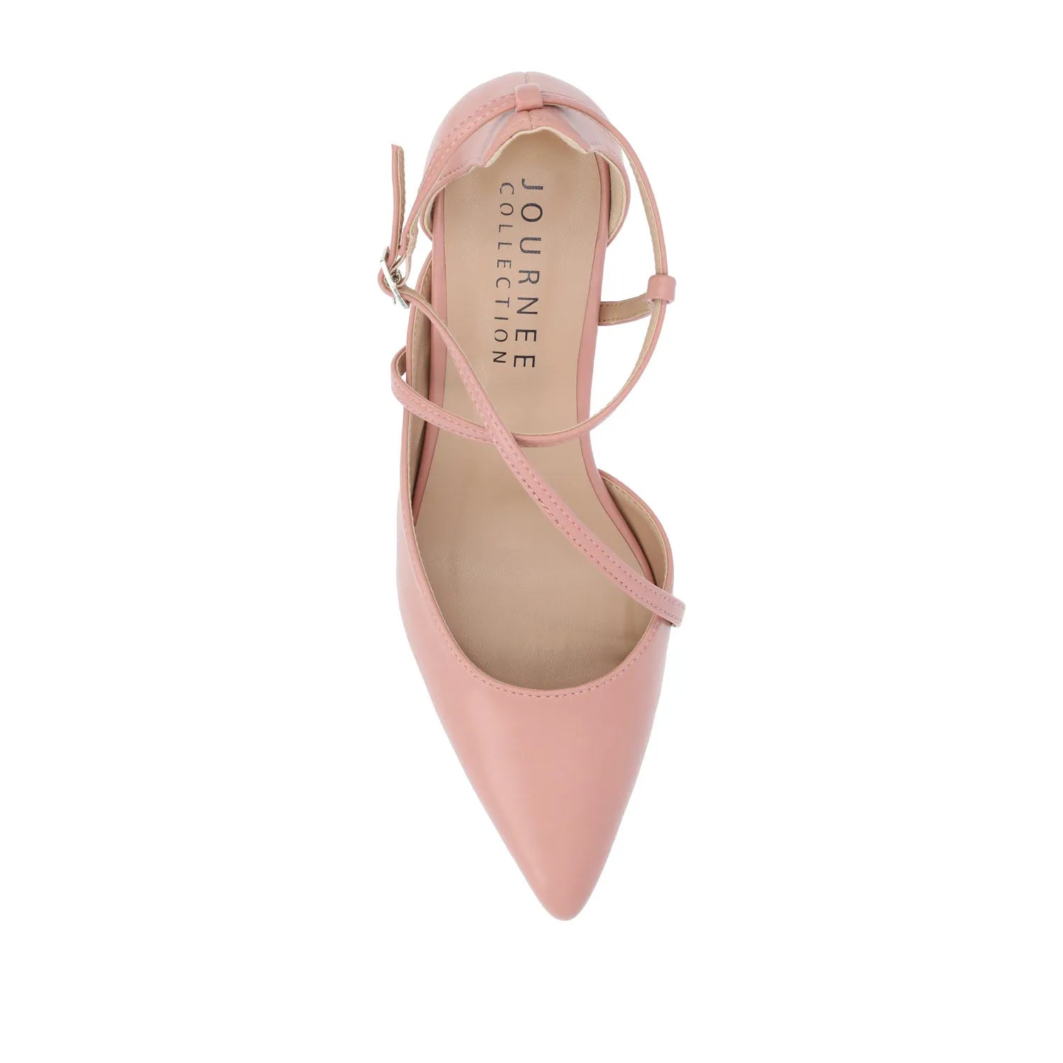 Galvinn Low Block Heels in Vegan Leather - Blush