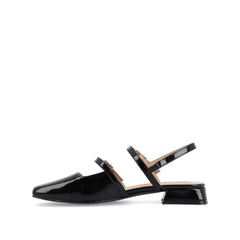 Gretchenn Patent Heeled Flats - Black
