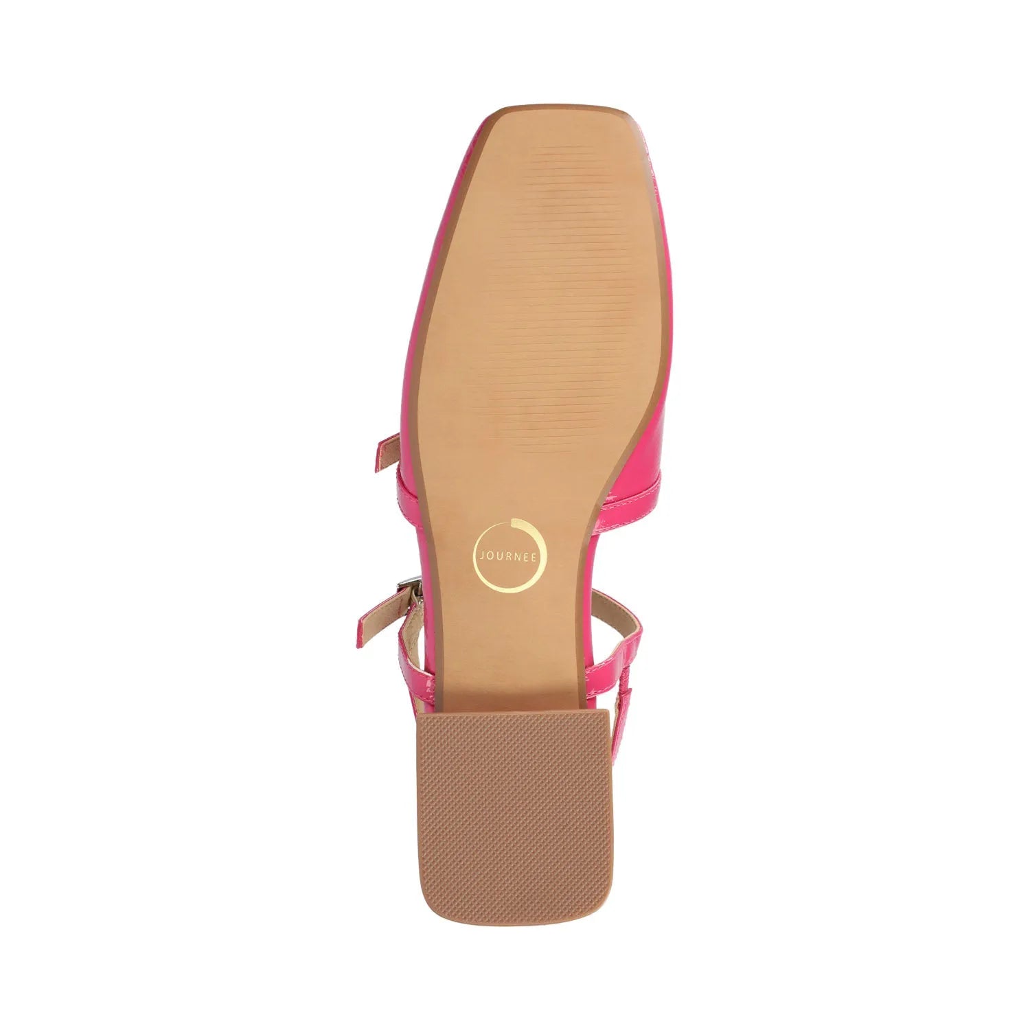 Gretchenn Patent Heeled Flats - Hot Pink