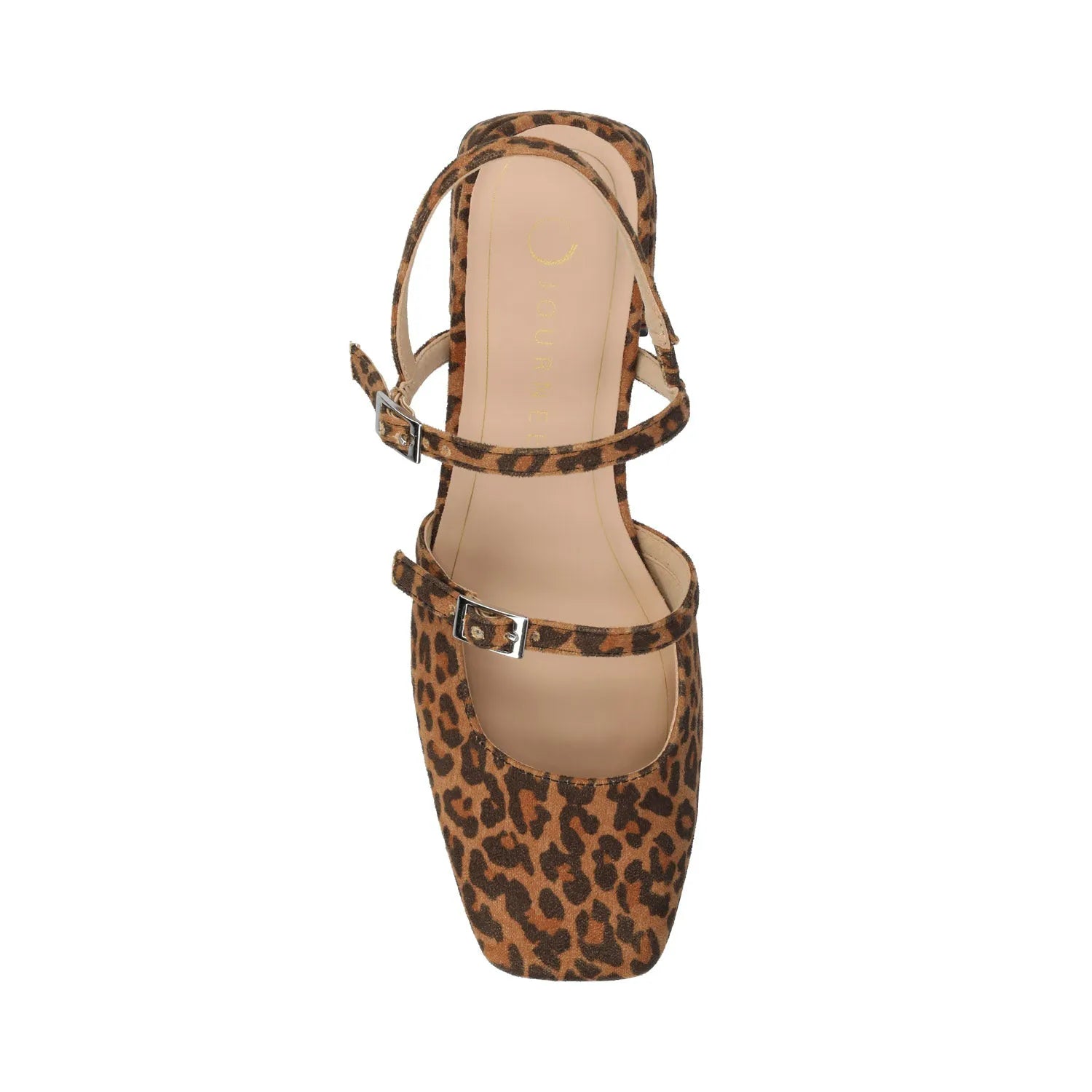 Gretchenn Heeled Flats in Vegan Leather - Leopard