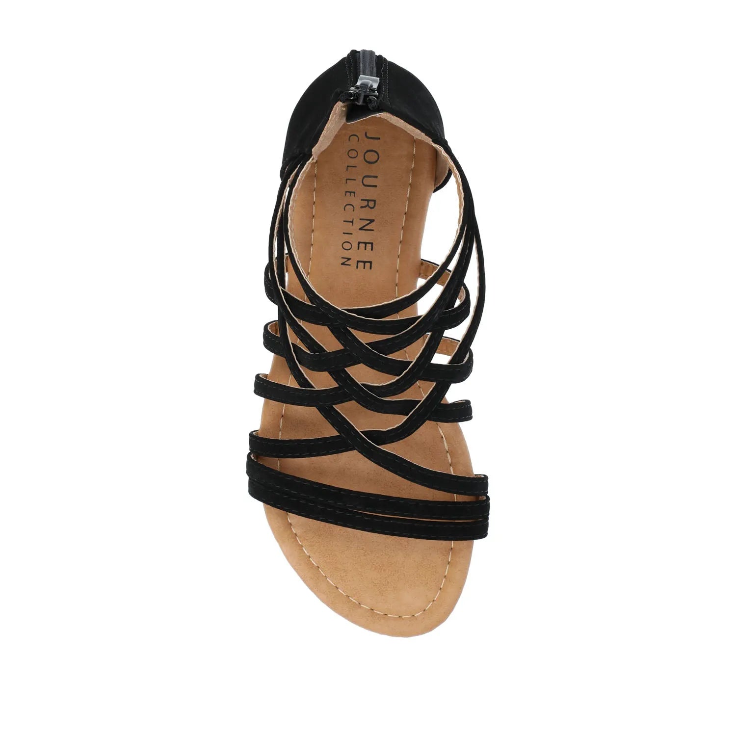 HANNI GLADIATOR SANDALS IN WIDE - Black PU