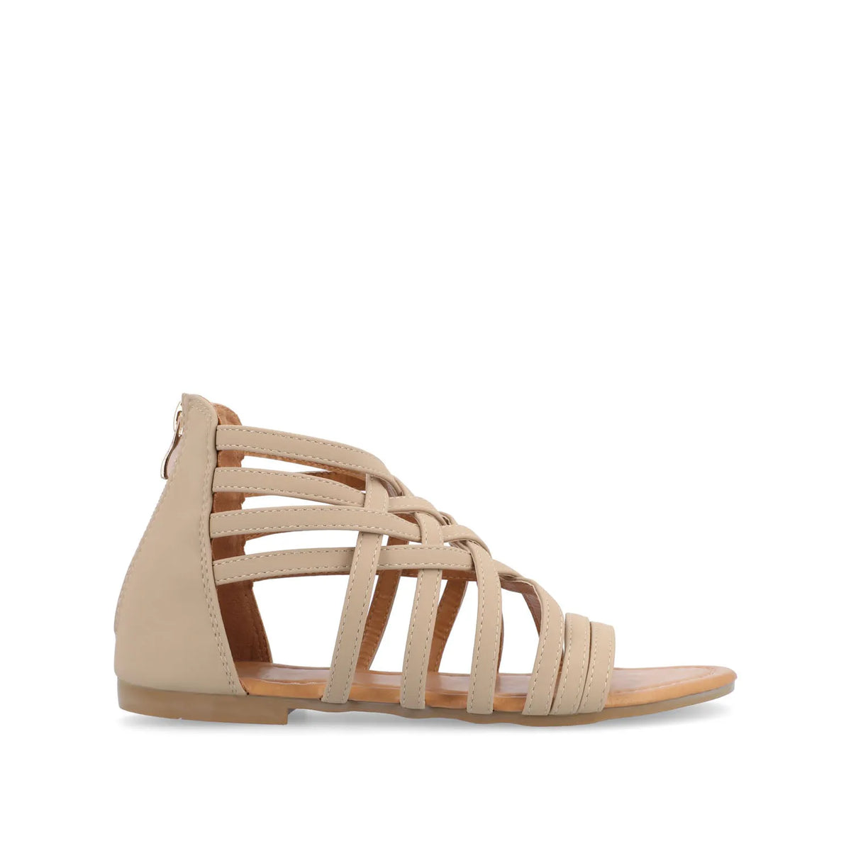HANNI GLADIATOR SANDALS IN VEGAN LEATHER - Nude PU