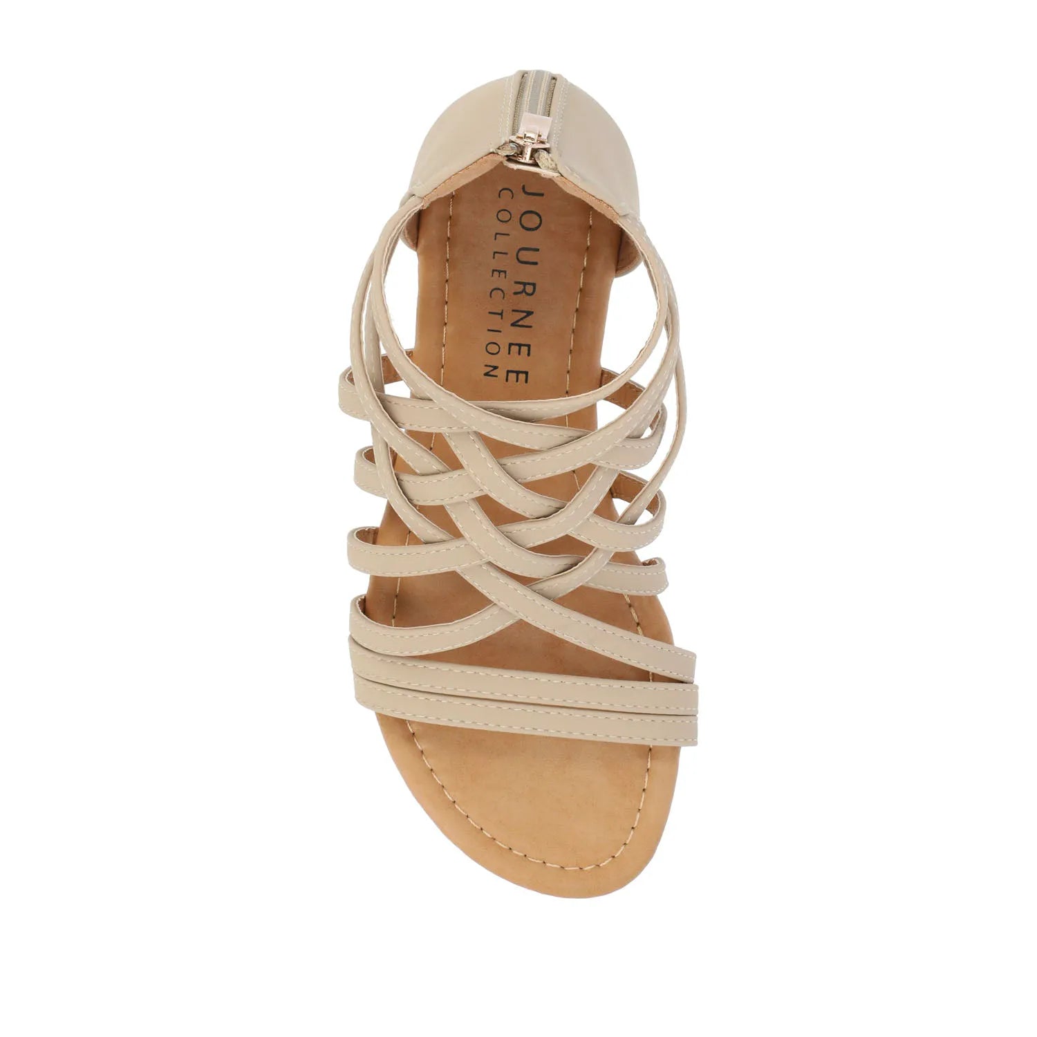 HANNI GLADIATOR SANDALS IN VEGAN LEATHER - Nude PU