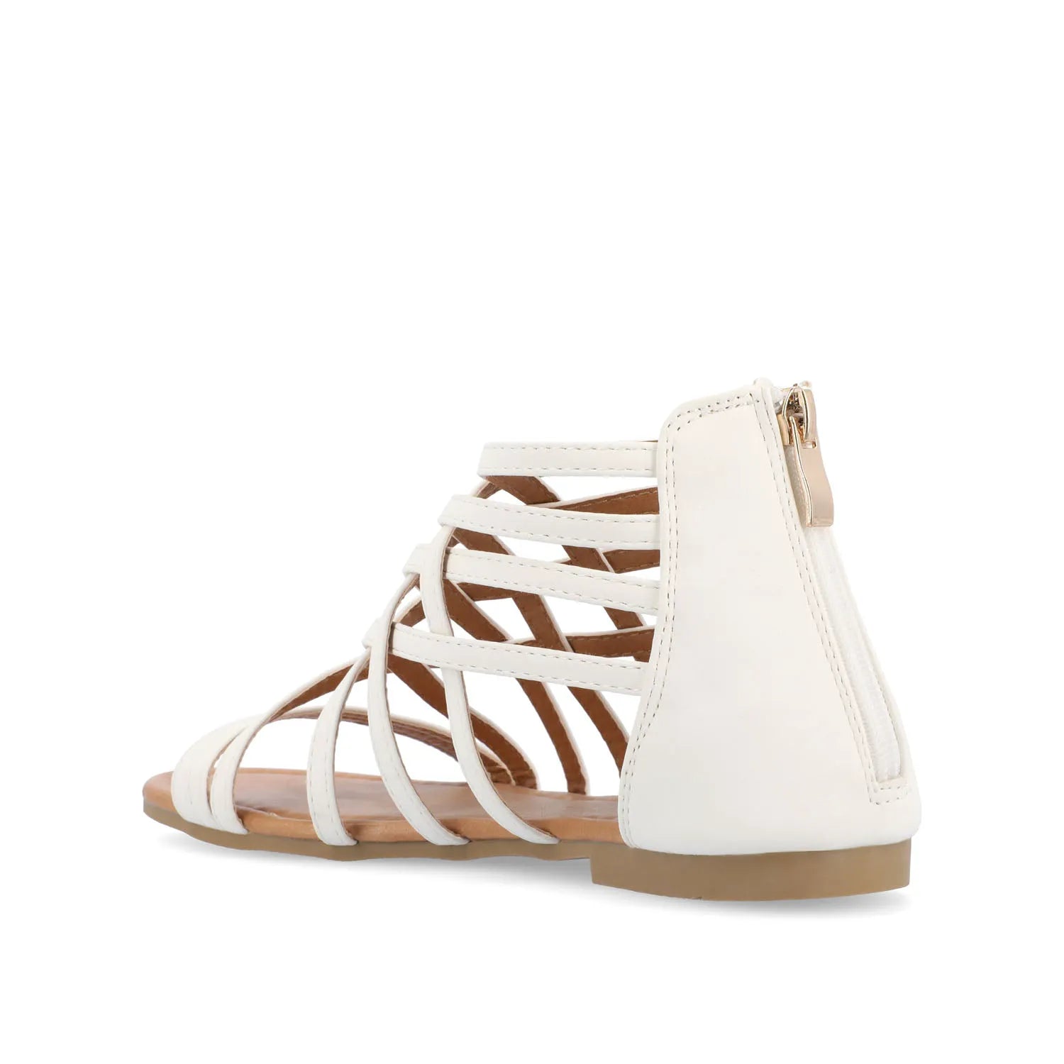 HANNI Gladiator Sandals in Vegan Leather - White