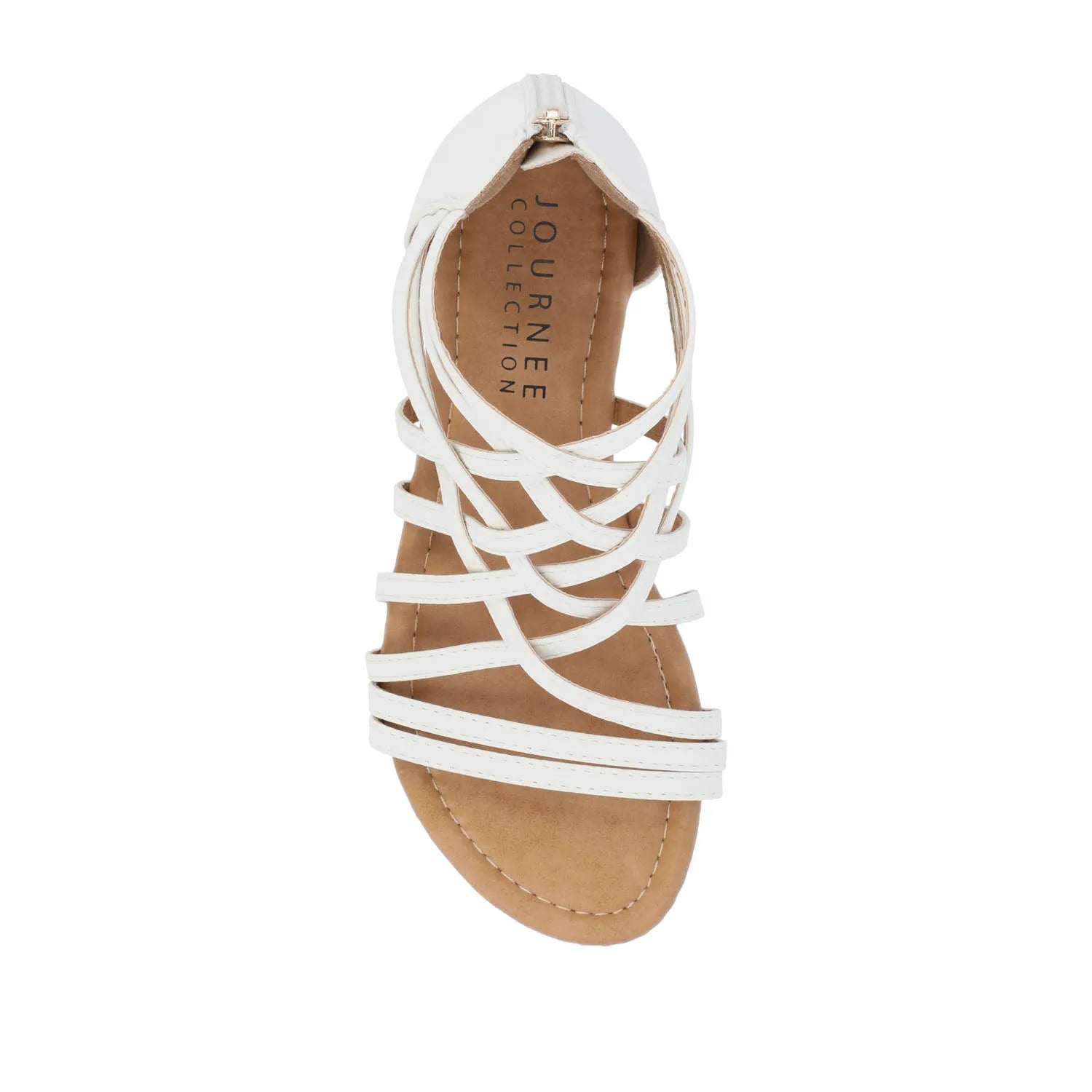 HANNI Gladiator Sandals in Vegan Leather - White