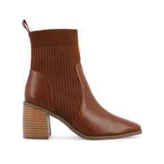 Harlowe Chelsea Booties in Wide - Brown