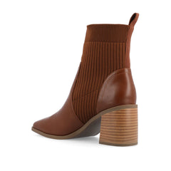Harlowe Chelsea Booties in Wide - Brown