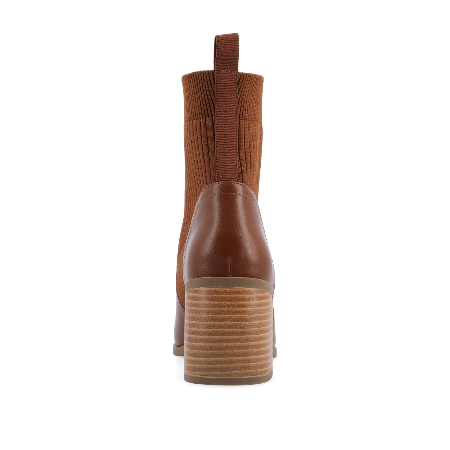 Harlowe Chelsea Booties in Vegan Leather - Brown