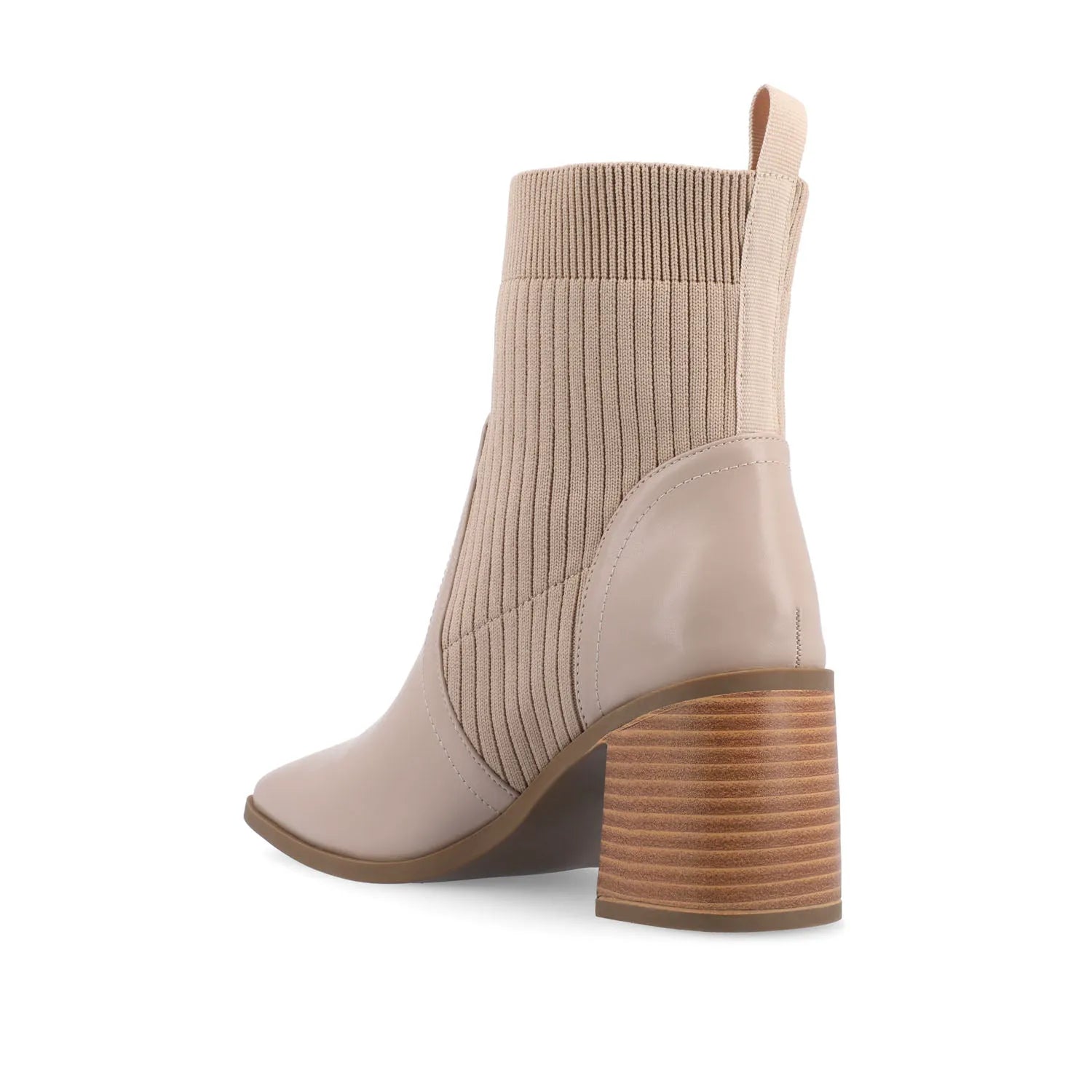 Harlowe Chelsea Booties in Vegan Leather - Taupe