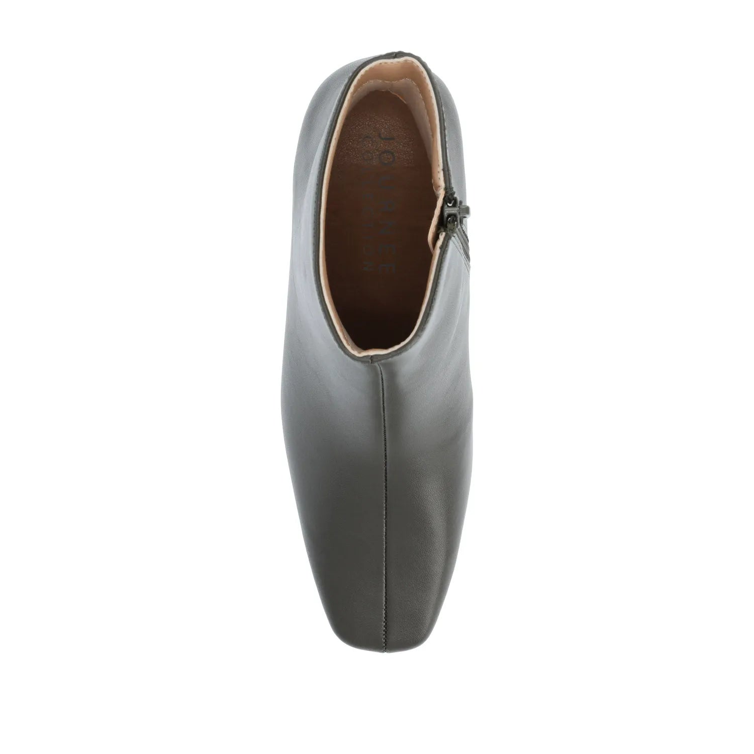 HAYLINN Wide Vegan Leather Booties in Green