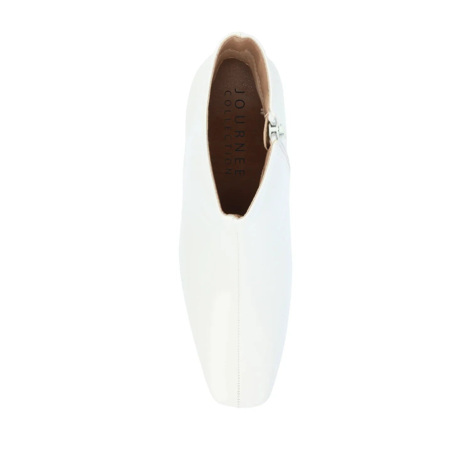HAYLINN SQUARE TOE BOOTIES - White Patent