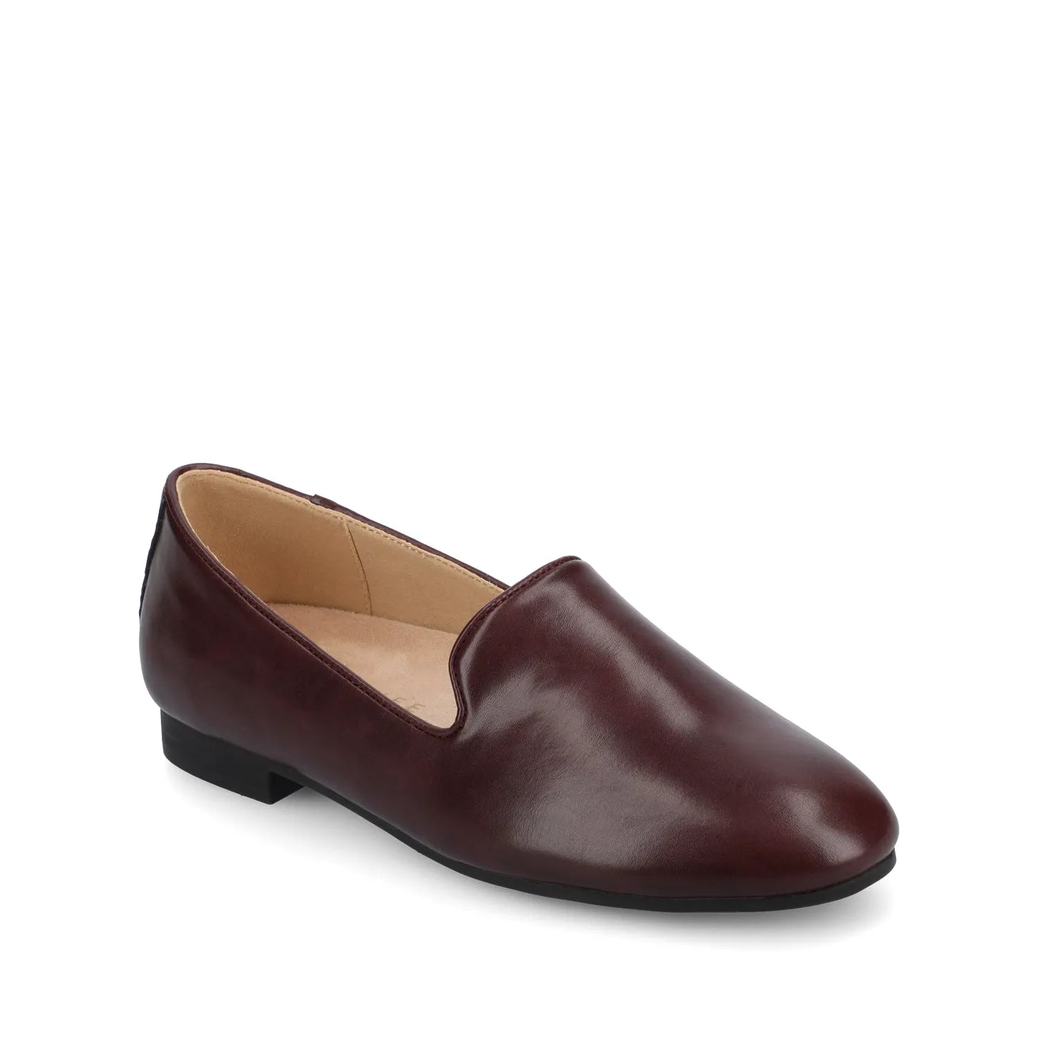Ishani Wide Ballet Flats in Oxblood