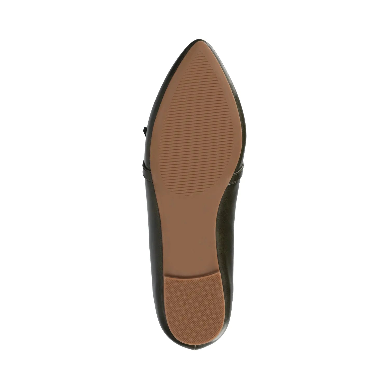 Jannah Tassel Loafer Flats in Wide - Olive