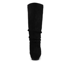 Black Faux Suede